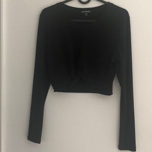 Long sleeve crop top